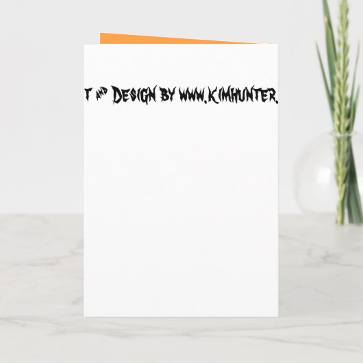 Halloween Kaarten Custom Halloween Party Uitnodigi (Achterkant)