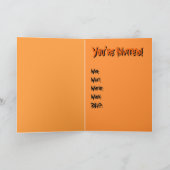 Halloween Kaarten Custom Halloween Party Uitnodigi (Binnen)