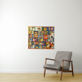  Halloween Kaarten Koulage Tapestry Wandkleed (In Situ (horizontaal))