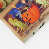  halloween-kaartjes voor collage Fleece Blanket Deken (Hoek)