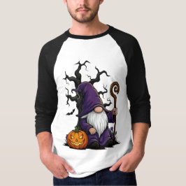 Halloween Kabouter 3/4 Mouwen Raglan T-Shirt
