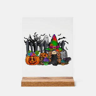 Halloween Kabouter Acryl Bord