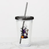 Halloween Kabouter Acryl Tumbler Drinkbeker (Achterkant)