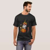 Halloween-kabouter Basic Donkere T-Shirt (Voorkant volledig)