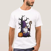 Halloween-kabouter Basic T-shirt (Voorkant)
