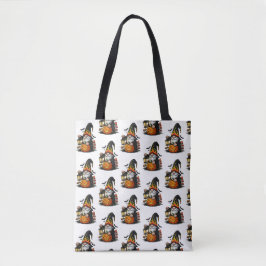 Halloween-kabouter boodschappentas tote bag