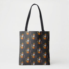 Halloween-kabouter boodschappentas tote bag