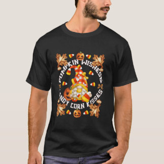 Halloween-kabouter citaat Pompoen Wensen En Snoepg T-shirt