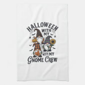 Halloween Kabouter Crew Vintage Gravure Shirt_1 Theedoek (Verticaal)