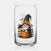 Halloween Kabouter Drinkset Blikvorm Glas (Achterkant)