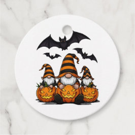 Halloween-kabouter Favor Tags Bedankjes Labels