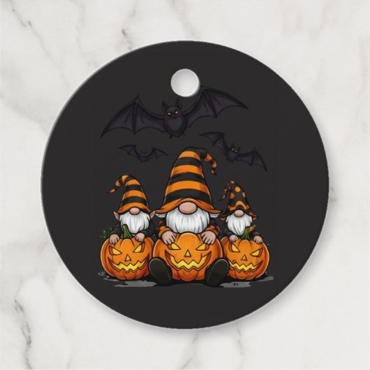Halloween Kabouter Favoritietags Bedankjes Labels (Voorkant)