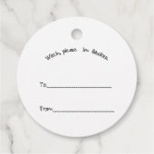 Halloween Kabouter Favoritietags Bedankjes Labels (Achterkant)