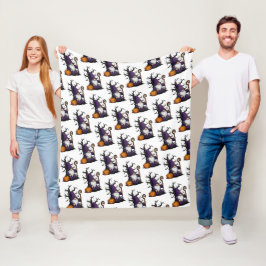 Halloween-kabouter fleece deken