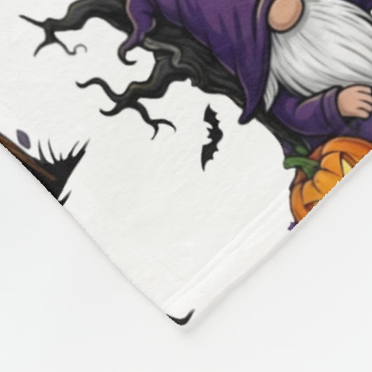 Halloween-kabouter fleece deken (Hoek)