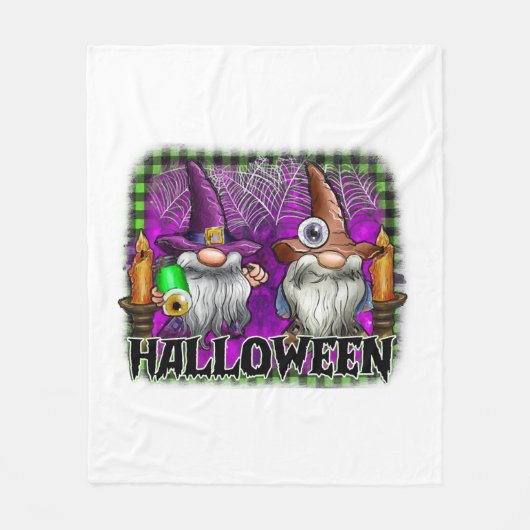 Halloween Kabouter Fleece Deken (Voorkant)