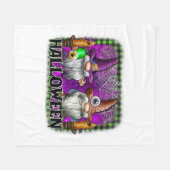 Halloween Kabouter Fleece Deken (Voorkant (Horizontaal))