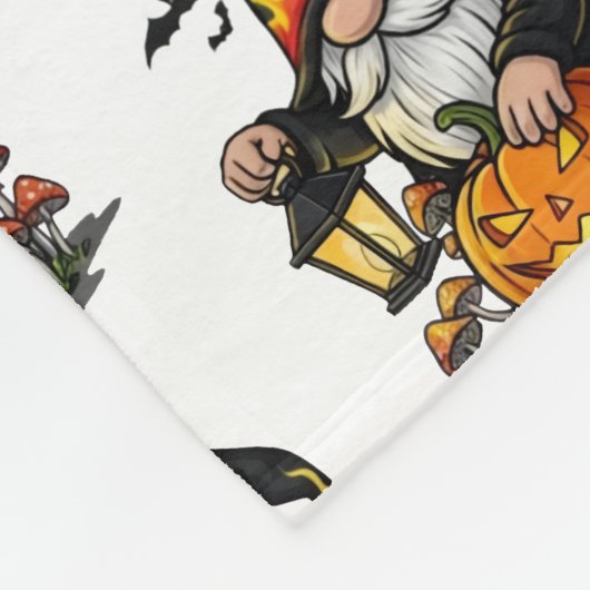 Halloween-kabouter fleece deken (Hoek)