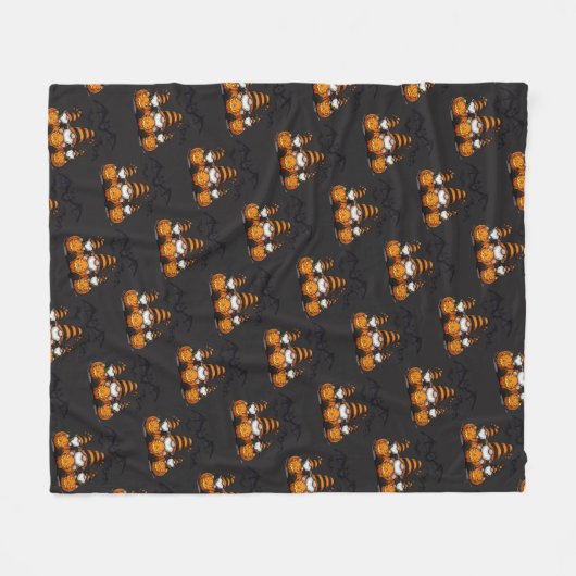 Halloween-kabouter fleece deken (Voorkant (Horizontaal))
