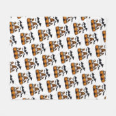 Halloween-kabouter fleece deken (Voorkant (Horizontaal))