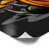 Halloween Kabouter Glanzende Poster (Hoek)
