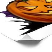 Halloween Kabouter Glanzende Poster (Hoek)