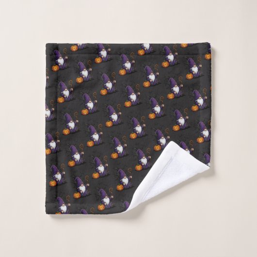 Halloween Kabouter Handdoek Set (Wasdoekje)