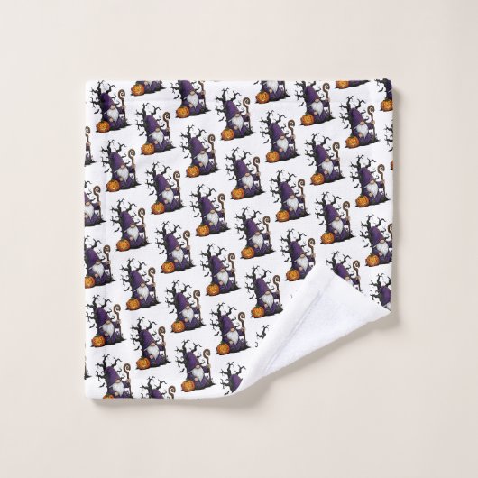 Halloween Kabouter Handdoeken Set (Wasdoekje)