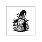 Halloween Kabouter Houten Kunst Stempel (Afrduk)