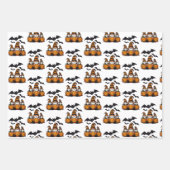 Halloween-kabouter Inpakpapier Vlakke Vellen Set v (Voorkant)