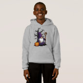 Halloween-kabouter kids pullover hoodie (Voorkant volledig)