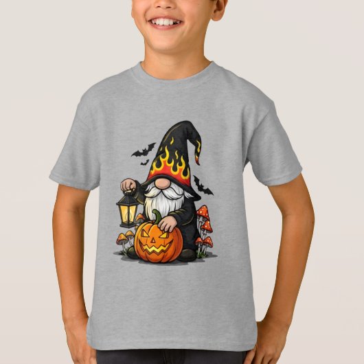 Halloween Kabouter Kinder T-Shirt (Voorkant)