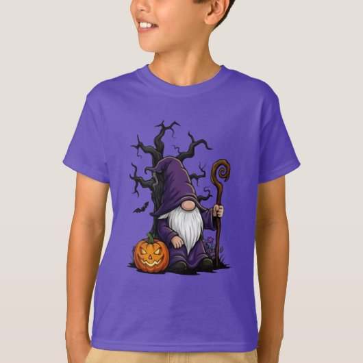 Halloween Kabouter Kinder T-Shirt (Voorkant)