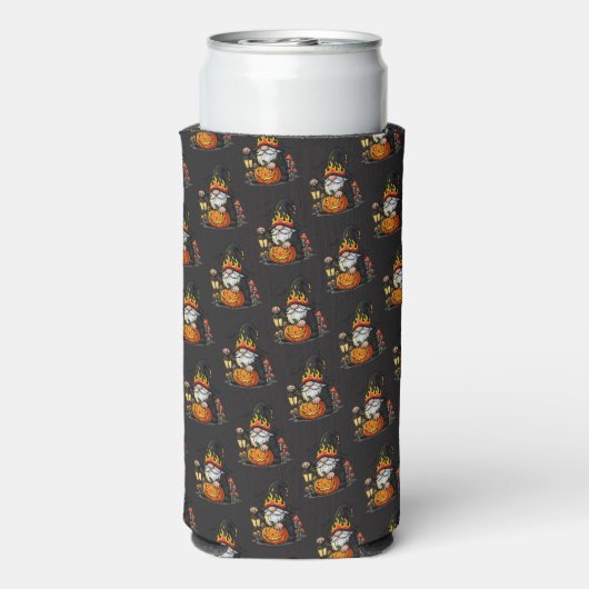 Halloween Kabouter Koozie (Seltzer Achterkant)