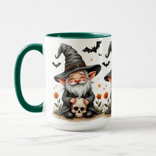 Halloween Kabouter met Schedel Mok (Links)