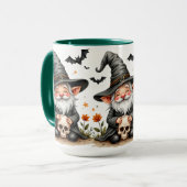 Halloween Kabouter met Schedel Mok (Voorkant links)