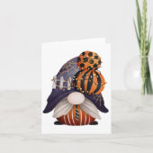 Halloween Kabouter Paars & Oranje Kaart (Voorkant)