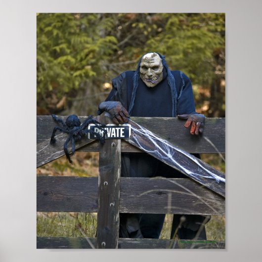 Halloween Kabouter Portret - Kunstprint Poster (Voorkant)
