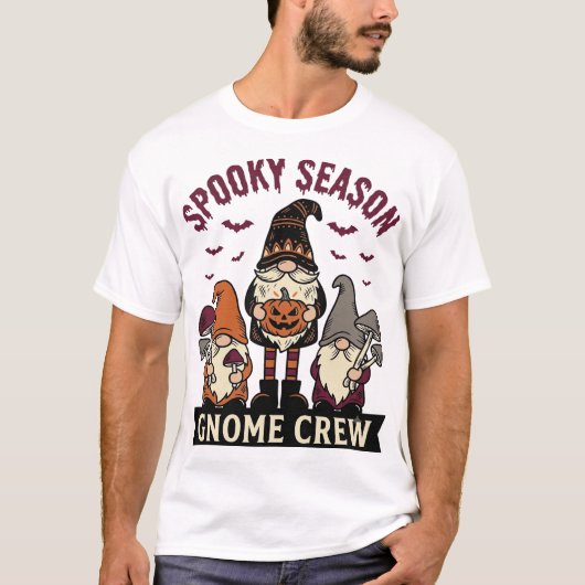 Halloween Kabouter Shirt Griezelige Kabouter Crew  (Voorkant)