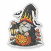 Halloween Kabouter Sticker (Voorkant)