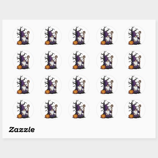 Halloween Kabouter Sticker (Vel)