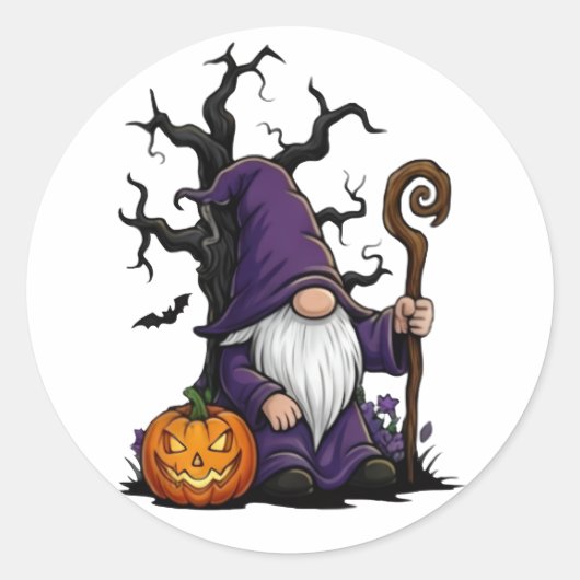 Halloween Kabouter Sticker (Voorkant)