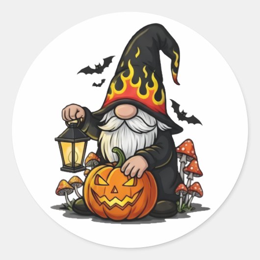Halloween Kabouter Sticker (Voorkant)