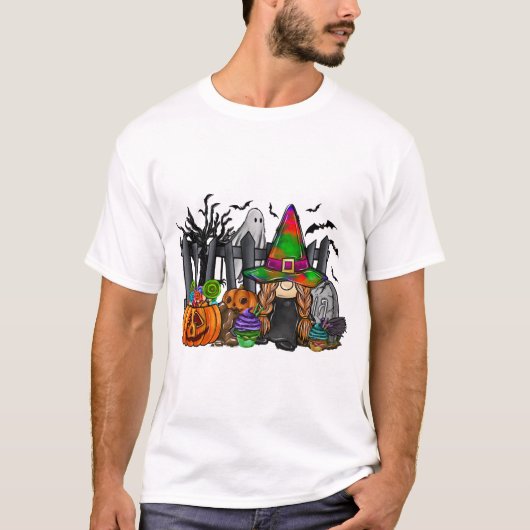 Halloween-kabouter T-shirt (Voorkant)