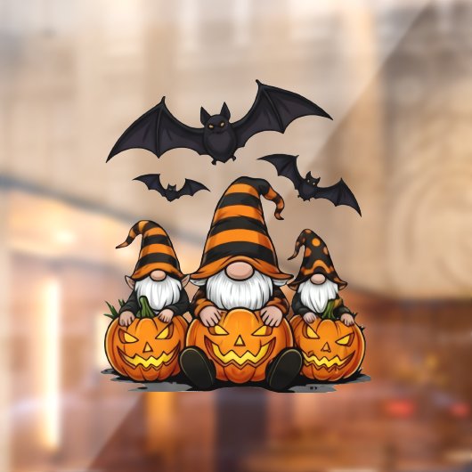 Halloween-kabouter-vensterstickers Raamsticker (Vel 2)