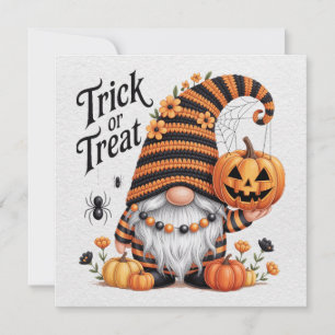 Halloween Kabouter Wenskaart Feestdagenkaart