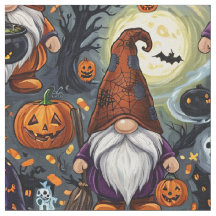 Halloween Kabouterpatroonstof 