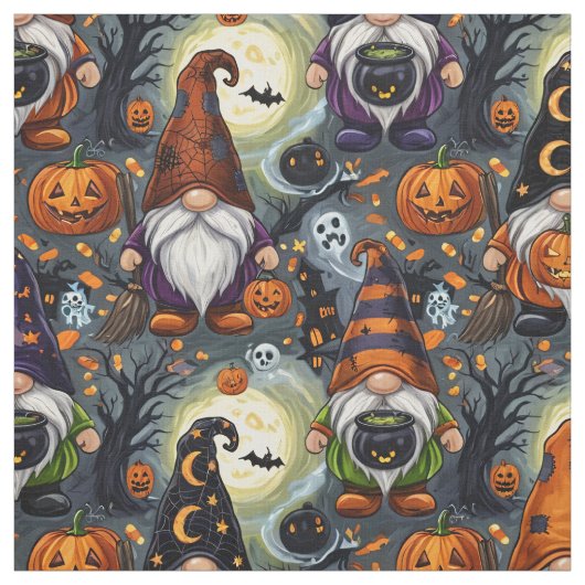 Halloween Kabouterpatroonstof Stof (Swatch)