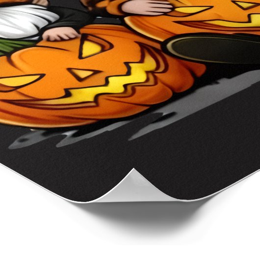 Halloween Kabouterposter Poster (Hoek)