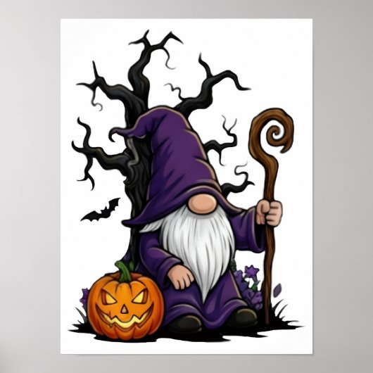 Halloween Kabouterposter Poster (Voorkant)